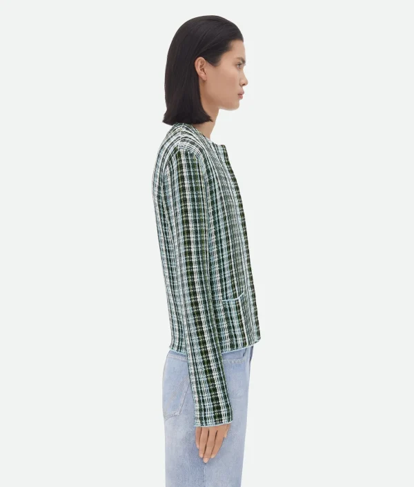 Bottega Veneta Cotton Viscose Check Jacket>Women Jackets