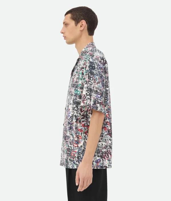 Bottega Veneta Cotton Wool Memory Print Shirt> Shirts