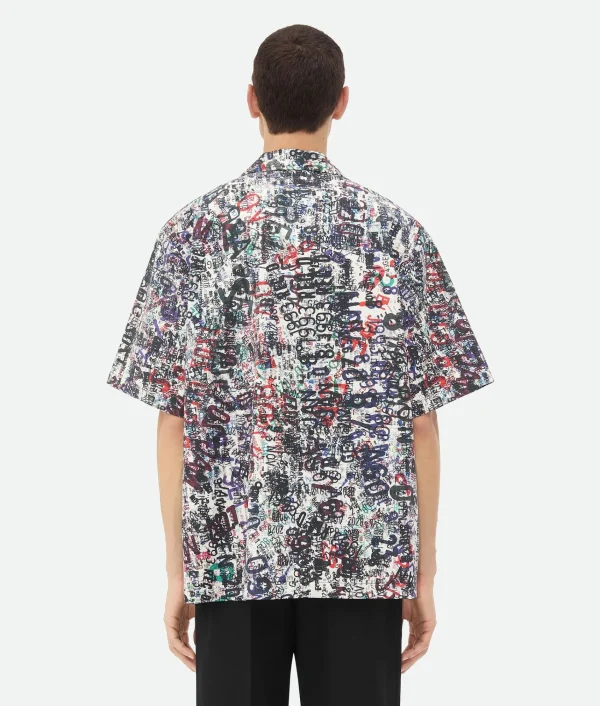 Bottega Veneta Cotton Wool Memory Print Shirt> Shirts