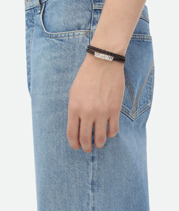 Bottega Veneta Curl Leather Bracelet> Bracelets