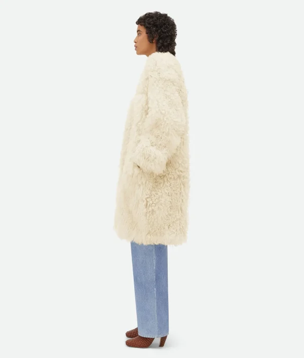 Bottega Veneta Curly Shearling Coat>Women Coats
