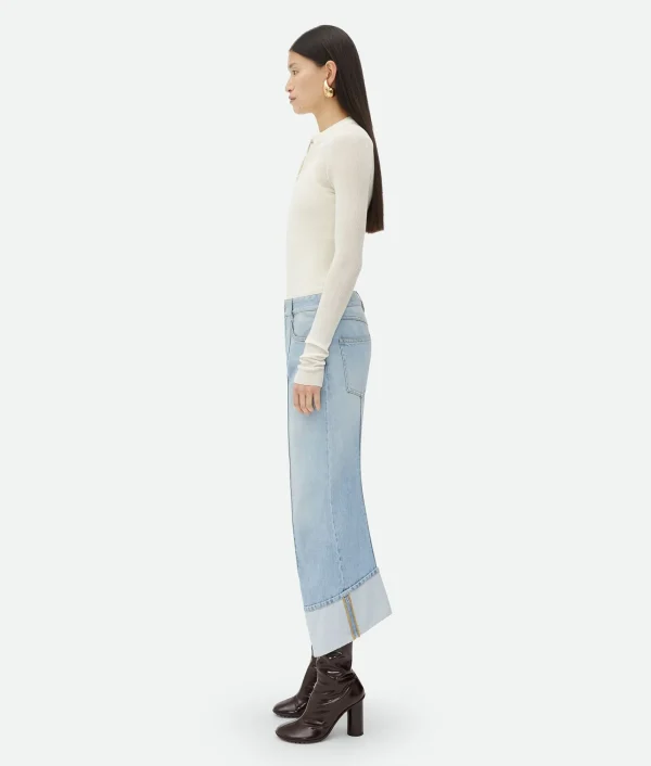 Bottega Veneta Curved Shape ed Denim>Women Denim