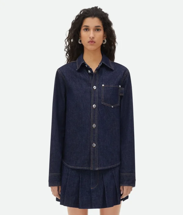 Bottega Veneta Denim Shirt>Women Shirts | Denim