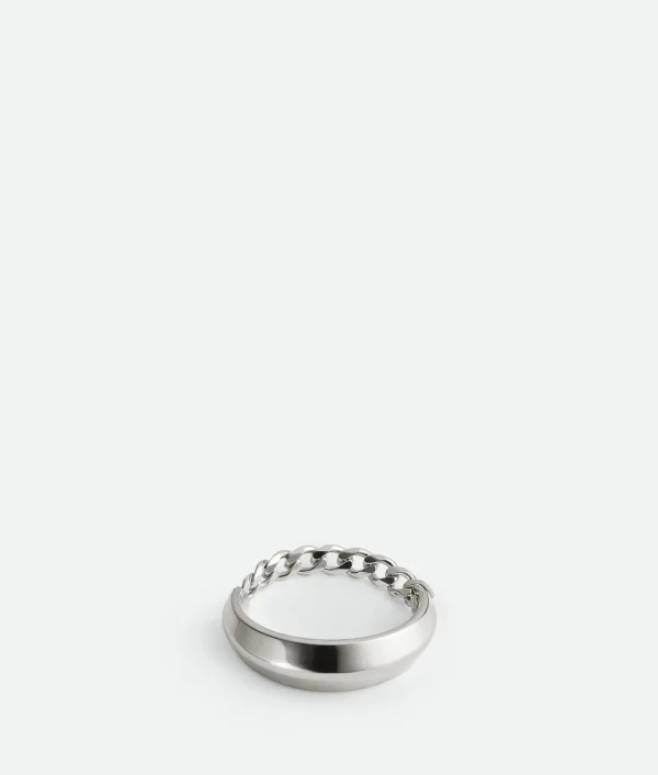 Bottega Veneta Detail Chain Ring> Rings
