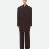 Bottega Veneta Diagonal Boucle Pinstripe Coat> Coats