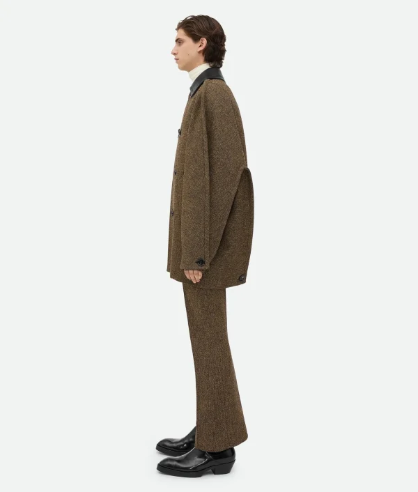 Bottega Veneta Double Compact Cotton Frise Coat> Coats