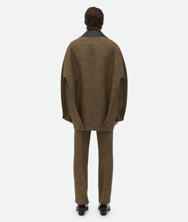 Bottega Veneta Double Compact Cotton Frise Coat> Coats