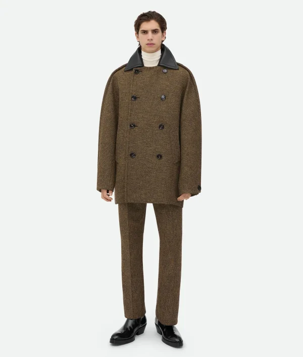 Bottega Veneta Double Compact Cotton Frise Coat> Coats