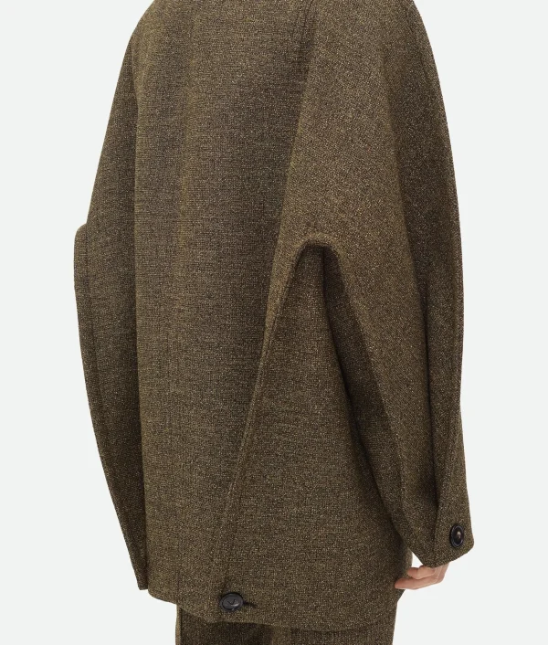 Bottega Veneta Double Compact Cotton Frise Coat> Coats