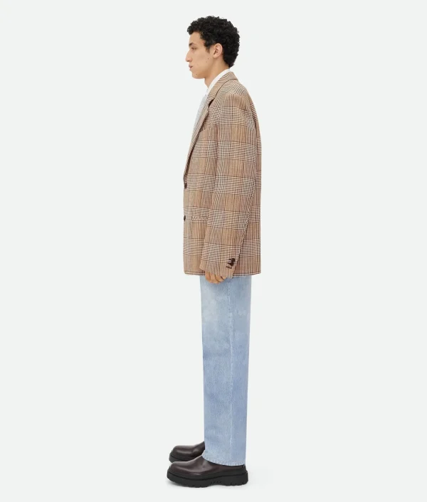 Bottega Veneta Double Cotton Check Jacket> Jackets