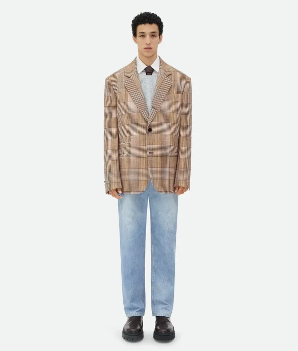 Bottega Veneta Double Cotton Check Jacket> Jackets