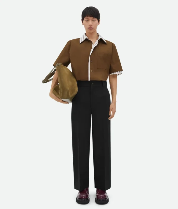 Bottega Veneta Double Layer Cotton And Silk Shirt> Shirts