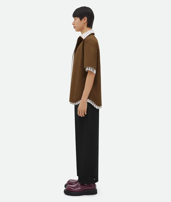 Bottega Veneta Double Layer Cotton And Silk Shirt> Shirts