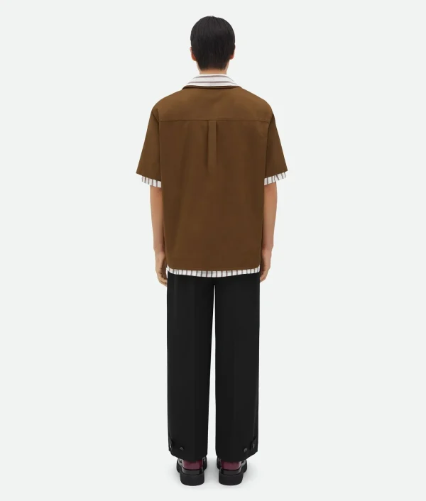 Bottega Veneta Double Layer Cotton And Silk Shirt> Shirts