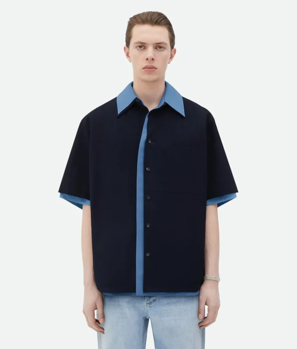 Bottega Veneta Double Layer Cotton And Viscose Shirt> Shirts