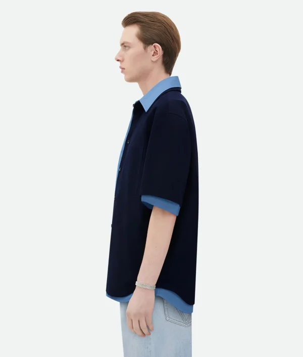 Bottega Veneta Double Layer Cotton And Viscose Shirt> Shirts