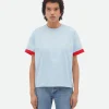 Bottega Veneta Double Layer Cotton T-Shirt>Women Tops And T-Shirts