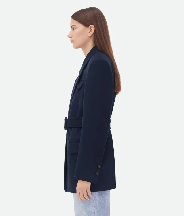 Bottega Veneta Double Wool Cashmere Belted Jacket>Women Jackets