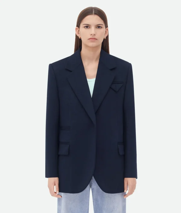 Bottega Veneta Double Wool Cashmere Belted Jacket>Women Jackets