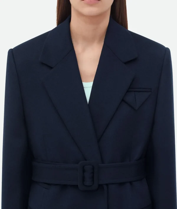 Bottega Veneta Double Wool Cashmere Belted Jacket>Women Jackets