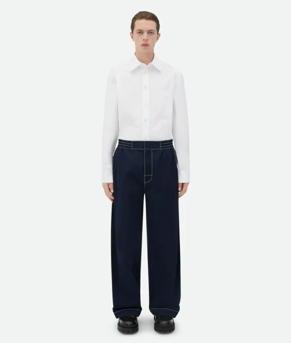 Bottega Veneta Elasticated Tech Nylon Trousers> Trousers And Shorts