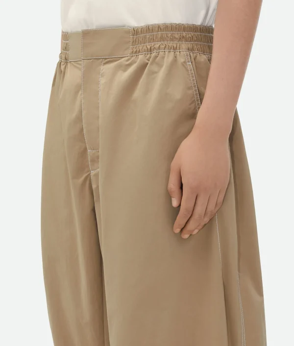 Bottega Veneta Elasticated Tech Nylon Trousers> Trousers And Shorts
