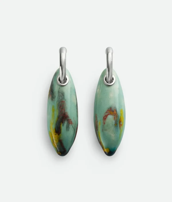 Bottega Veneta Ellipse Large Ceramic Earrings>Women Earrings