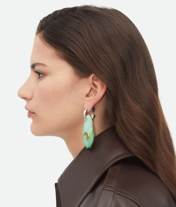 Bottega Veneta Ellipse Large Ceramic Earrings>Women Earrings