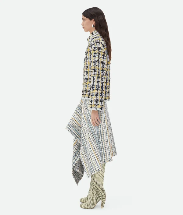 Bottega Veneta Embroidered Cotton Check Jumper>Women Knitwear
