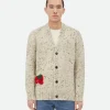 Bottega Veneta Embroidered Linen Cardigan> Knitwear