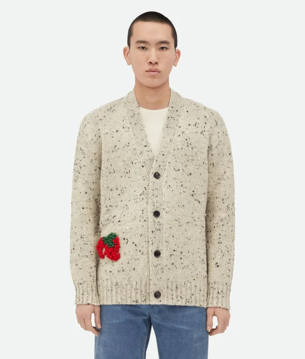 Bottega Veneta Embroidered Linen Cardigan> Knitwear
