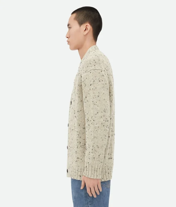Bottega Veneta Embroidered Linen Cardigan> Knitwear