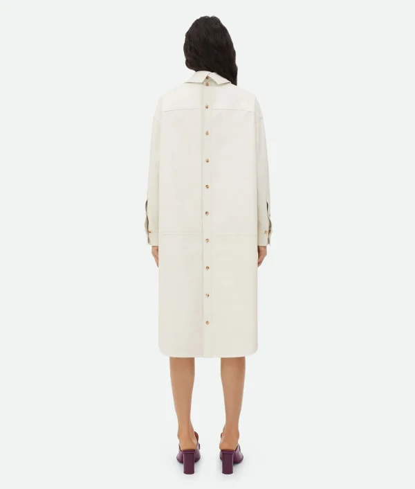 Bottega Veneta English Embroidery Leather Dress>Women Leather | Dresses