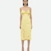 Bottega Veneta English Embroidery Viscose And Silk Dress>Women Dresses
