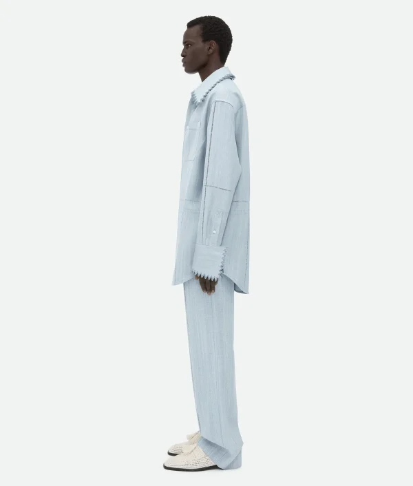 Bottega Veneta English Embroidery Viscose And Silk Shirt> Shirts