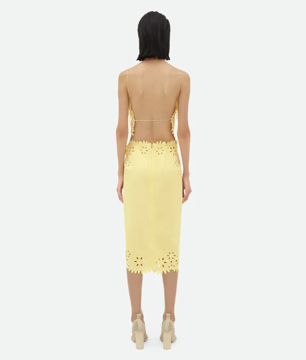 Bottega Veneta English Embroidery Viscose And Silk Dress>Women Dresses