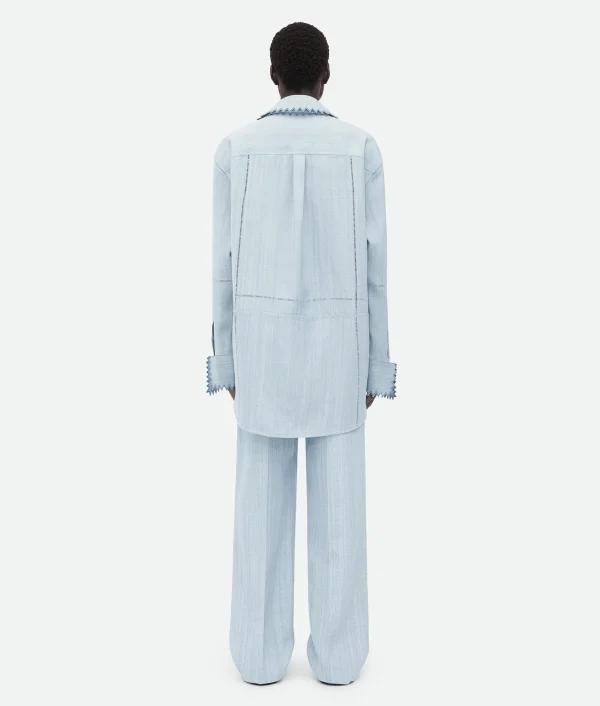 Bottega Veneta English Embroidery Viscose And Silk Shirt> Shirts