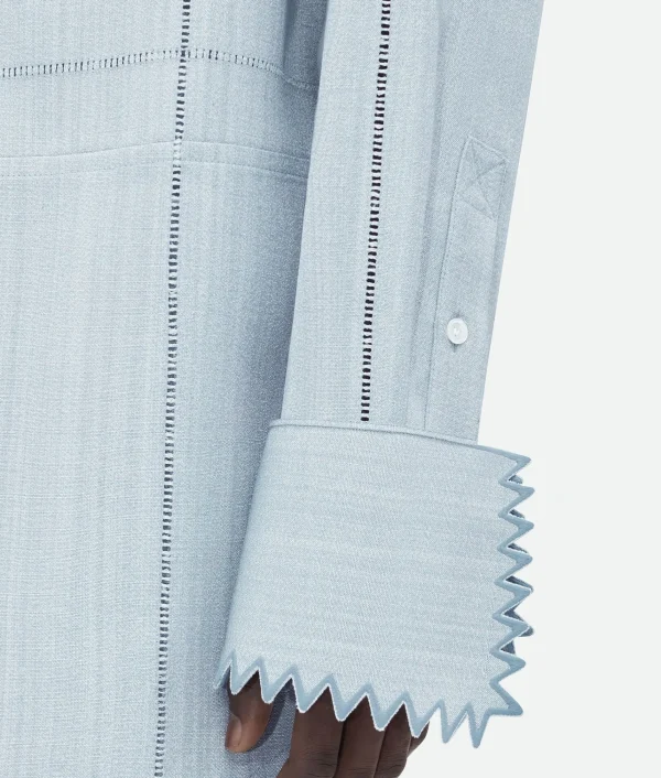 Bottega Veneta English Embroidery Viscose And Silk Shirt> Shirts