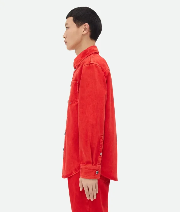 Bottega Veneta Faded Color Washed Denim Shirt> Shirts