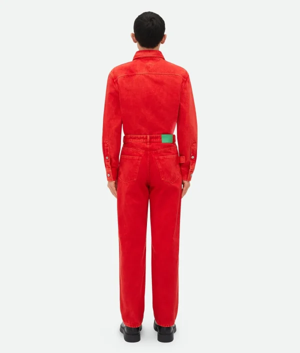Bottega Veneta Faded Color Washed Denim Trousers> Trousers And Shorts