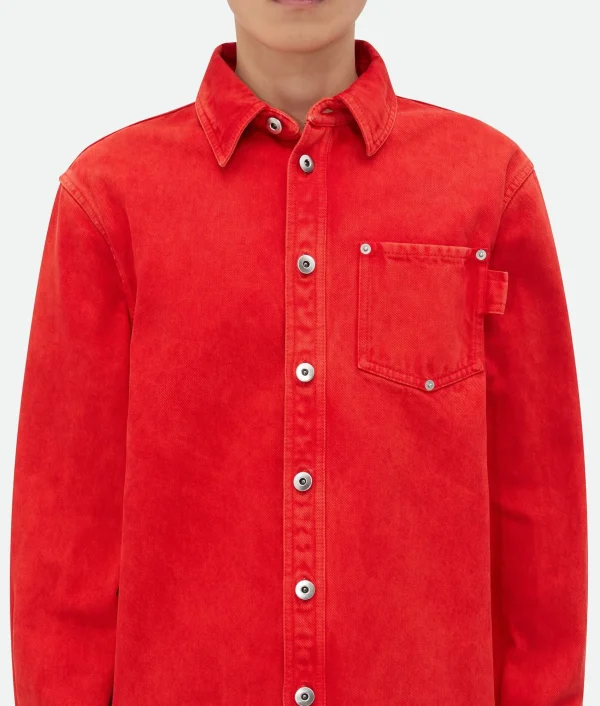 Bottega Veneta Faded Color Washed Denim Shirt> Shirts