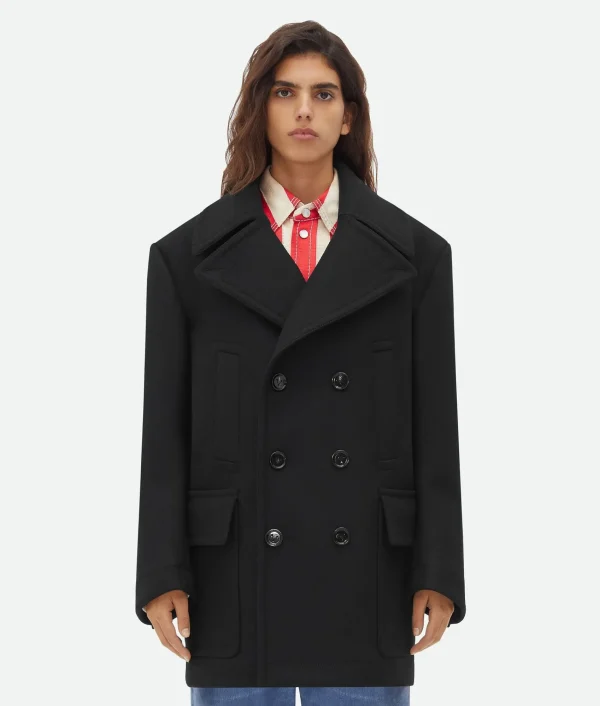 Bottega Veneta Felted Wool Coat>Women Coats
