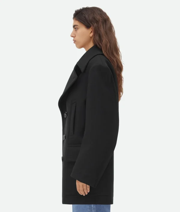 Bottega Veneta Felted Wool Coat>Women Coats