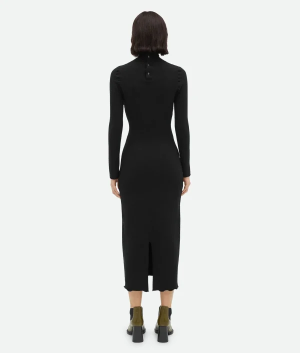 Bottega Veneta Felted Wool Dress>Women Dresses
