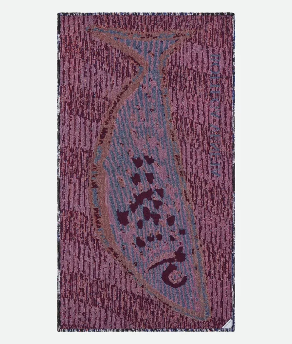 Bottega Veneta Fish Jacquard Beach Towel>Women Bathrobes And Towels | Bathrobes And Towels