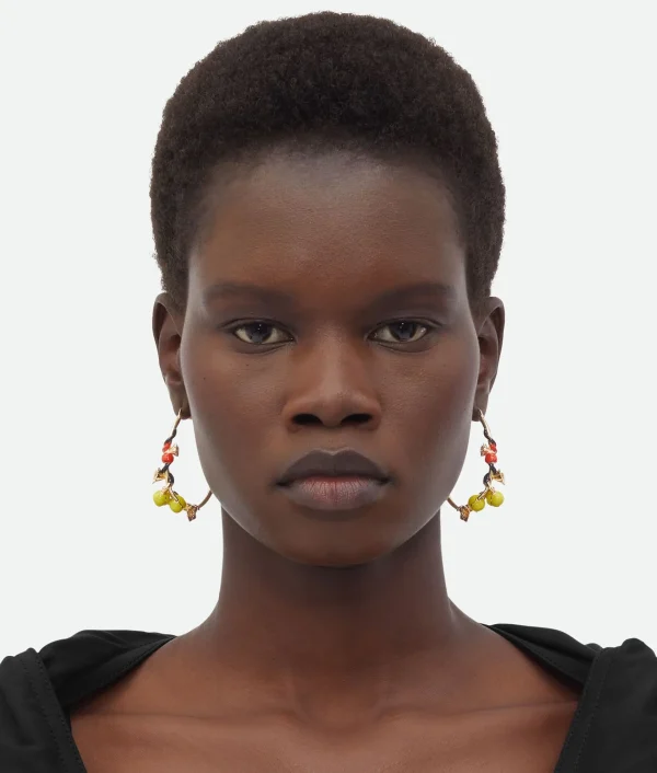 Bottega Veneta Flower Hoop Earrings>Women Earrings