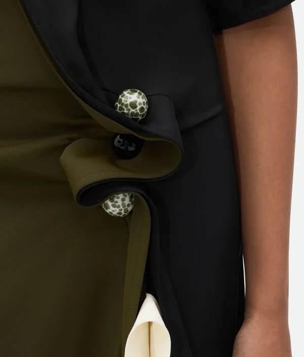 Bottega Veneta Fluid Viscose Piercing Dress>Women Dresses
