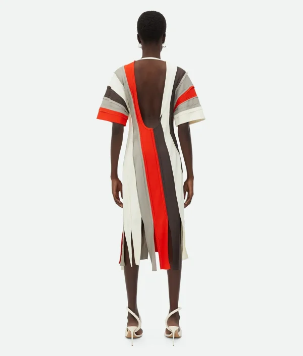 Bottega Veneta Fluid Viscose Stripe Dress>Women Dresses