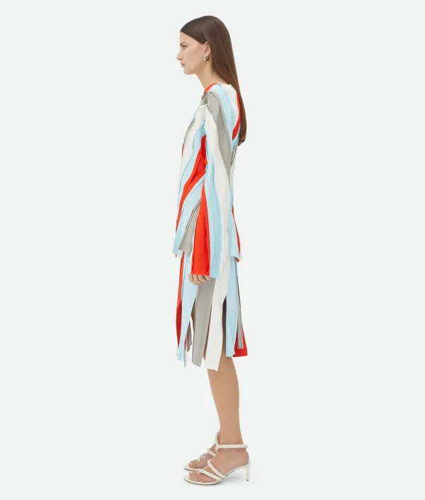 Bottega Veneta Fluid Viscose Stripe Top>Women Tops And T-Shirts