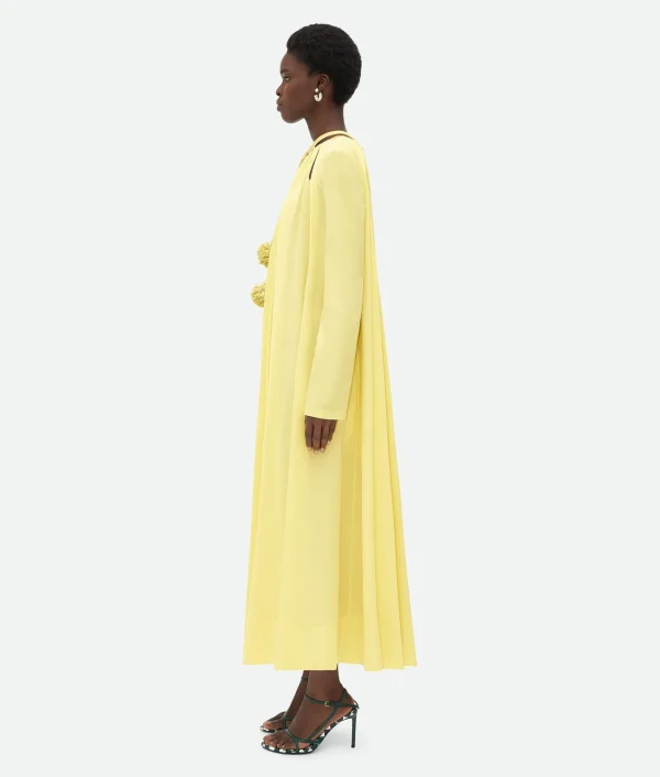 Bottega Veneta Fluid Viscose Twill Long Dress>Women Dresses